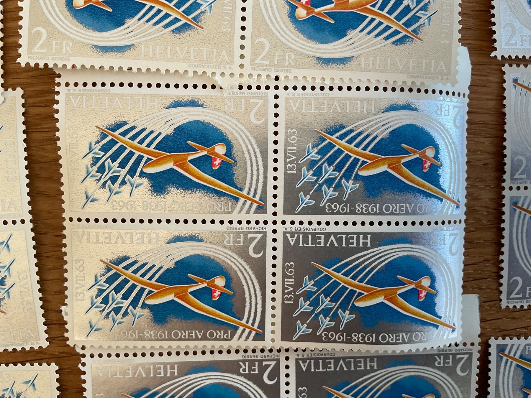Alle Briefmarken: 72Fr Flugpost Frankaturware postfrisch ungestempelt Schweiz – Neu (gemäss Beschreibung) aus Wil SG von Chefsugus 3