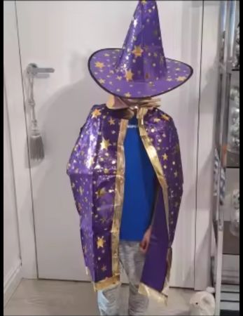 Zauberer fasnacht kostüm gr 3-4-5 Jahre neu