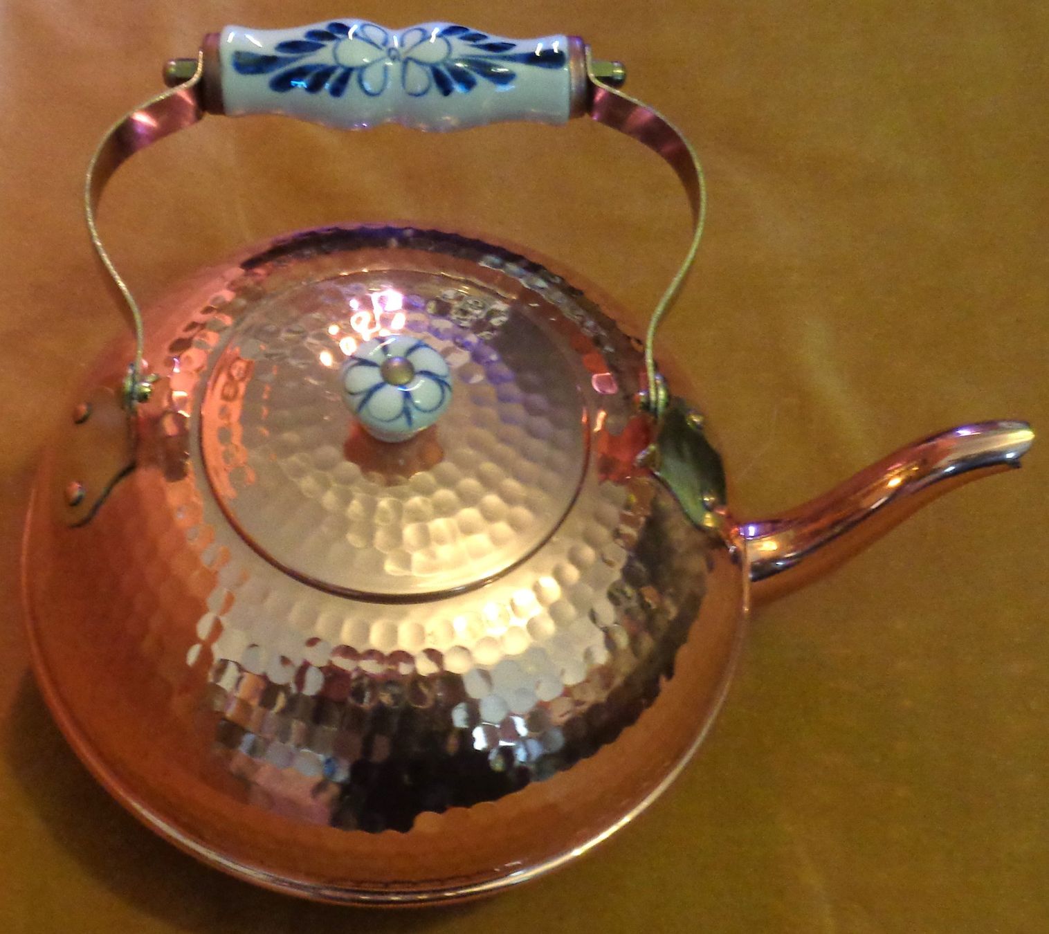 Teiere: KUPFER VINTAGE TEEKANNE MIT DECKEL – Usato da Lausanne venduto da kiliman73