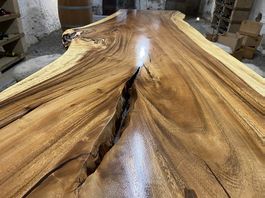 Designertisch, Unikat, massiver, beeindruckender Eichentisch
