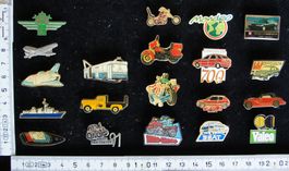 PIN Auto Motorrad Boot Flugzeug Lastwagen Set 20 Stk #1098