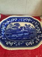Plateau porcelaine anglaise Johnson Bros ancienne C39