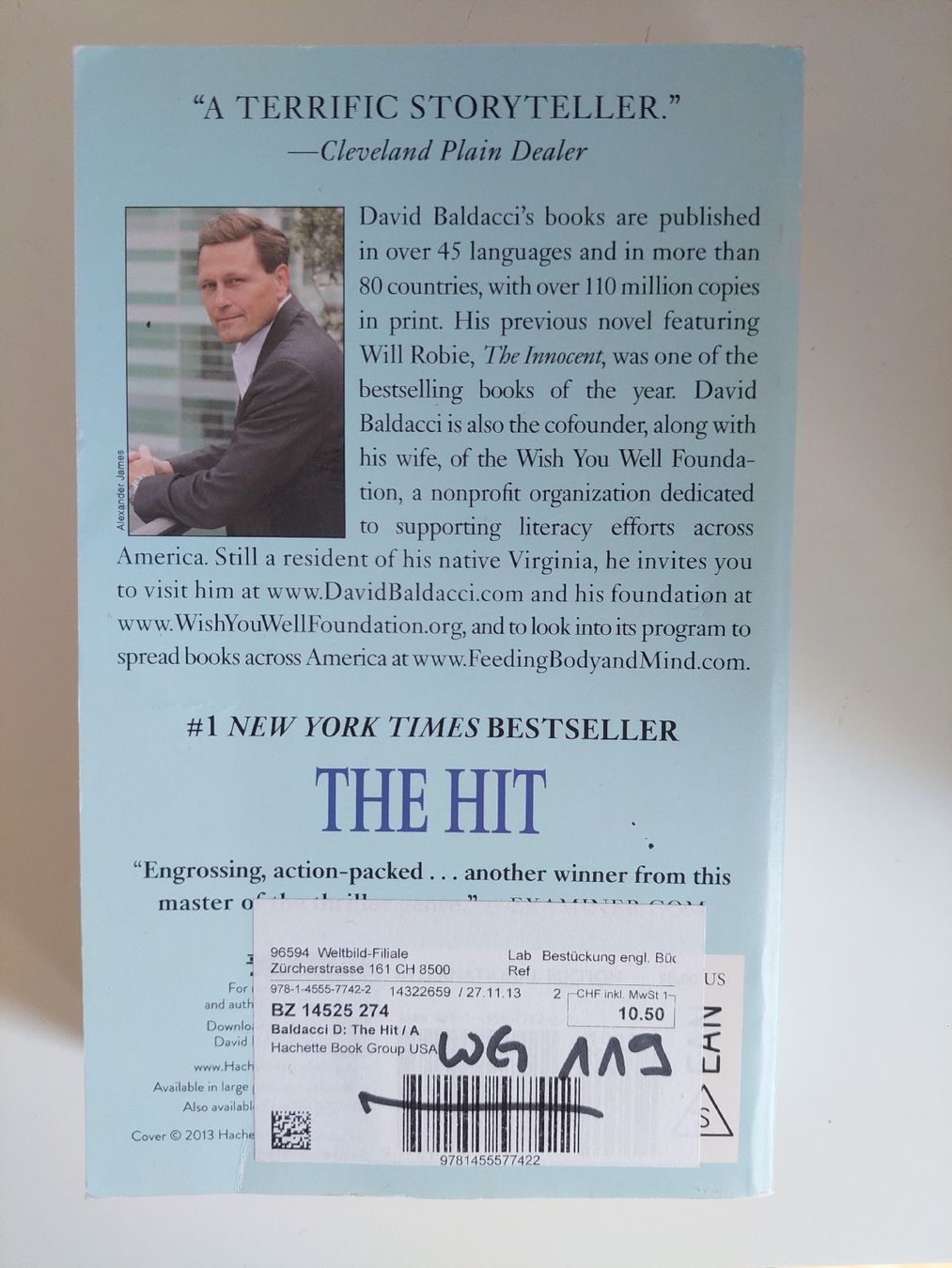 Libri: David Baldacci - The Hit – Usato da Embrach venduto da pz78 1