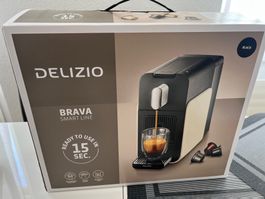DELIZIO BRAVA SMART LINE Kapselmaschine Schwarz neu