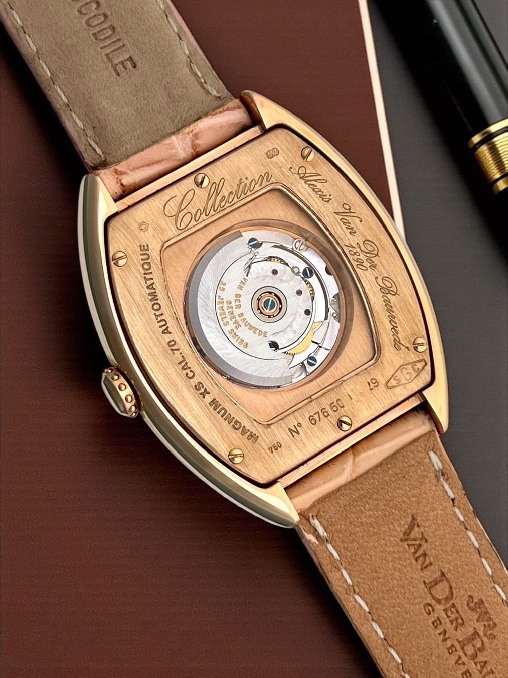 A. Lange & Söhne Uhren: Van Der Bauwede Magnum Massive 18K Rose Gold Automatic – Neu und originalverpackt aus Morges von 24time 2