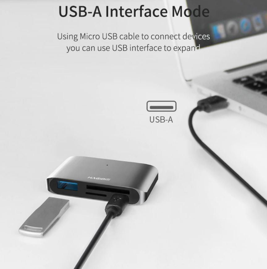 Hub & Switch: USB-C auf USB 3.0 SD/Micro SD/TF OTG – Nuovo e nell'imballaggio originale da Unterägeri venduto da RmOnline 3
