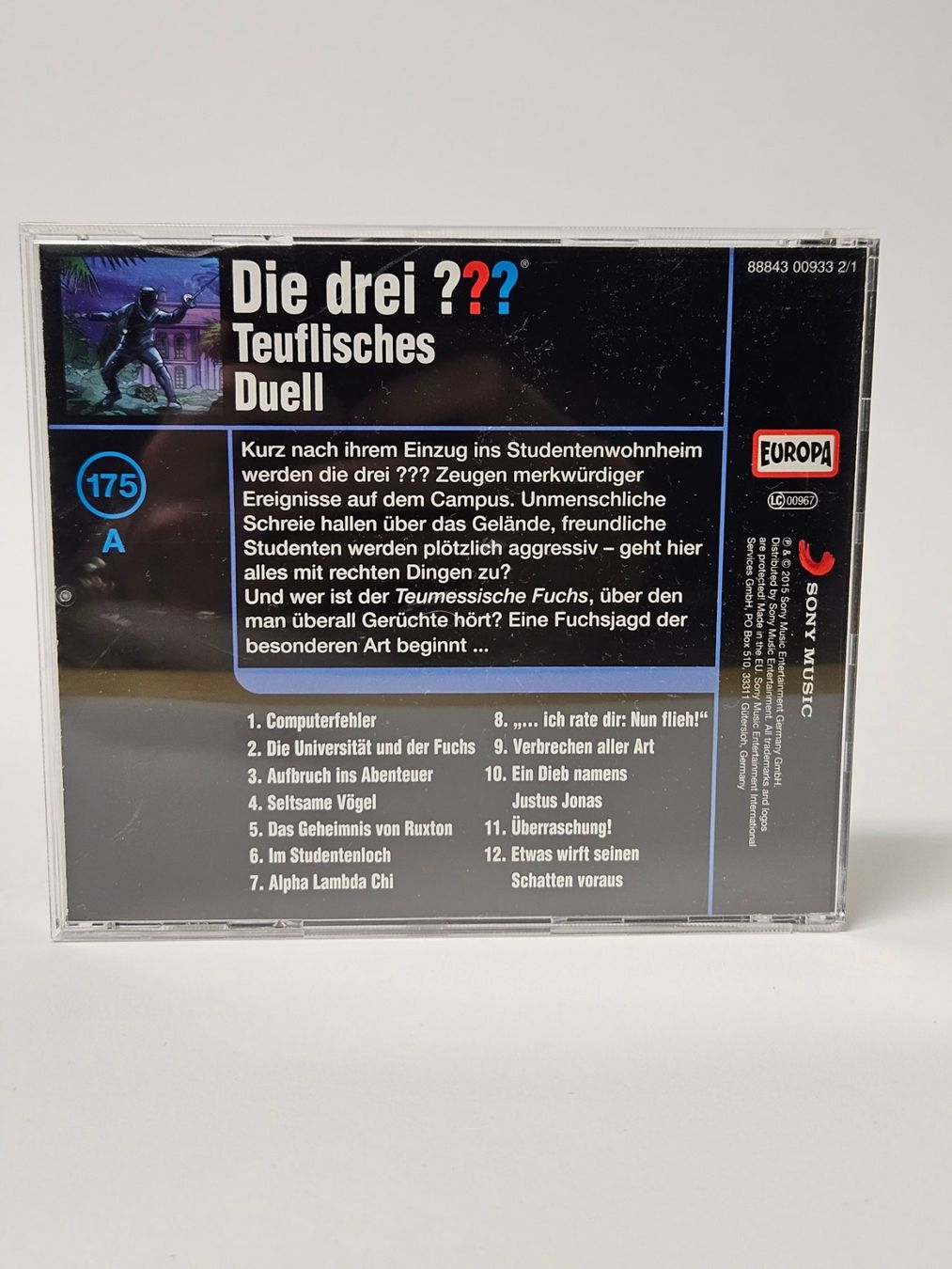 CD: Drei Fragezeichen / Teuflisches Duell / Nr 175 A CD/ – Usato da Oberdorf BL venduto da BaldenEagle 3