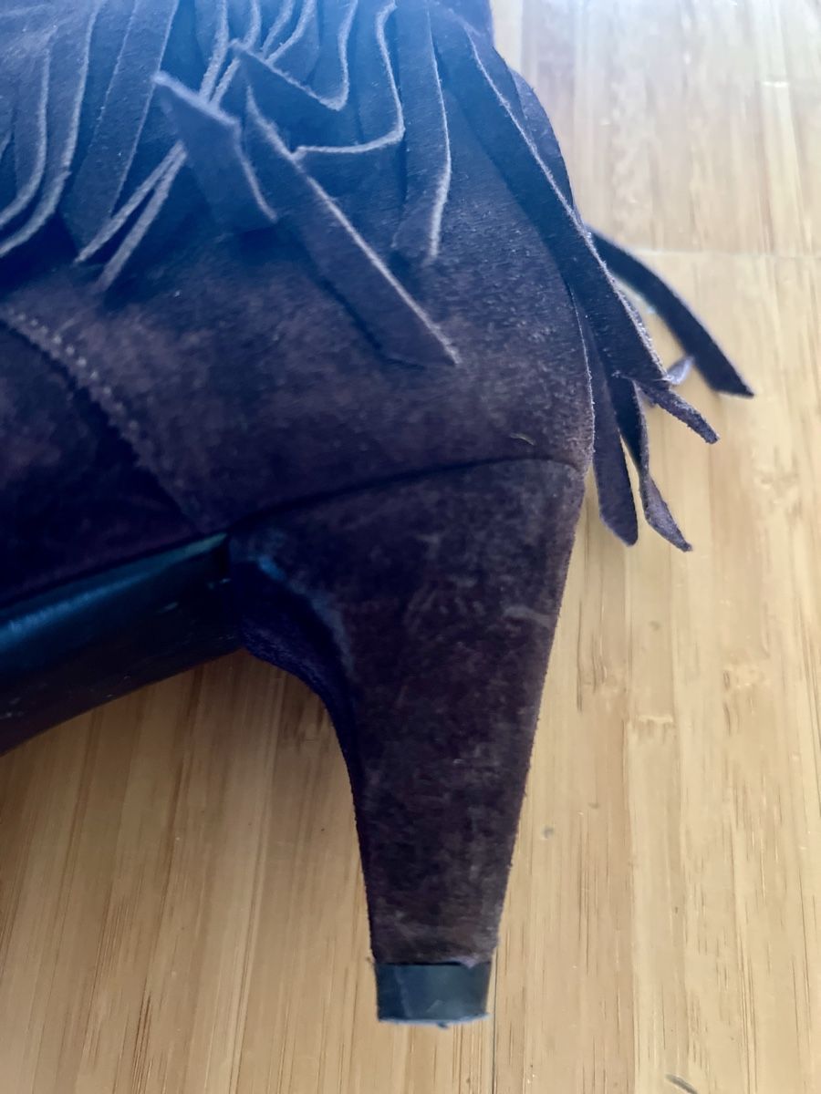 Maje Damenschuhe: Maje bottines en daim marron avec franges 40 – Gebraucht aus Nyon von ikel78 4