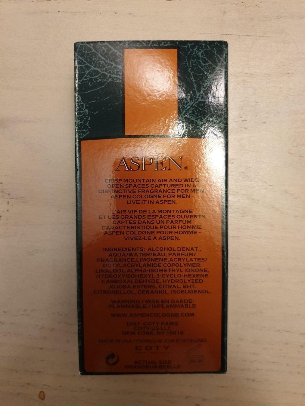 Profumi & Eau de Toilette: Coty Aspen edt 100ml – Nuovo e nell'imballaggio originale da Winterthur venduto da Marcello66 1