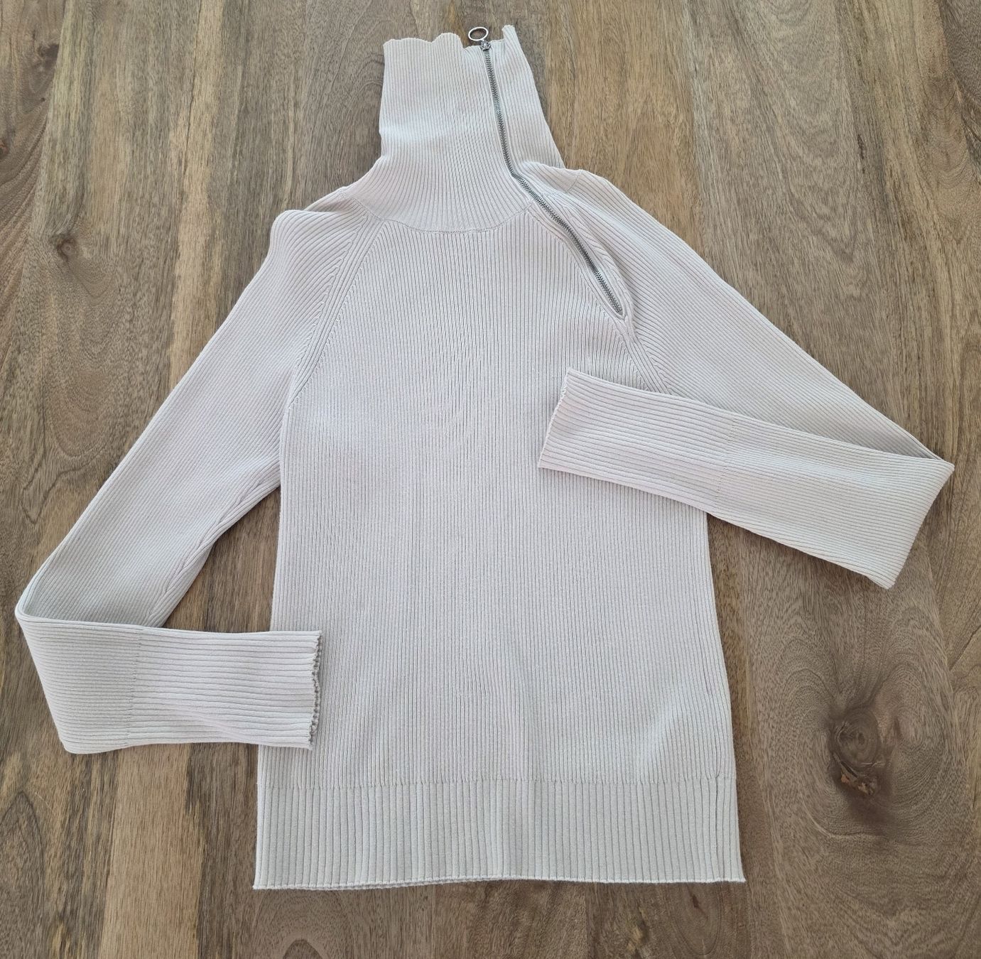 Stradivarius Maglioni & Felpe: Stradivarius Ripppullover beige Reissverschluss Grösse L – Nuovo (secondo la descrizione) da Rheinsulz venduto da Gilea 5