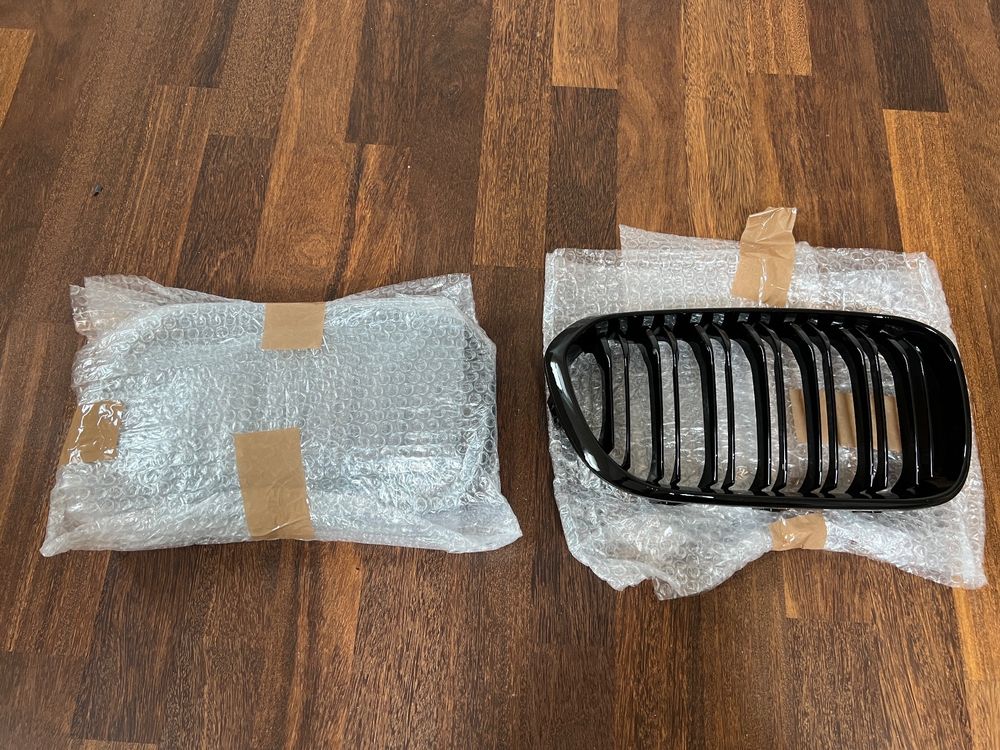 BMW 1 Serie F20 F21 LCI Facelift hoogglans zwarte grill nieren