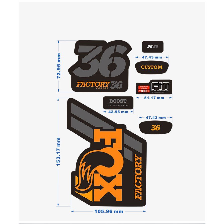 Fox Ersatzteile: FOX Factory 36 Aufkleber – Neu und originalverpackt aus Fahrweid von erz_b7wb 1
