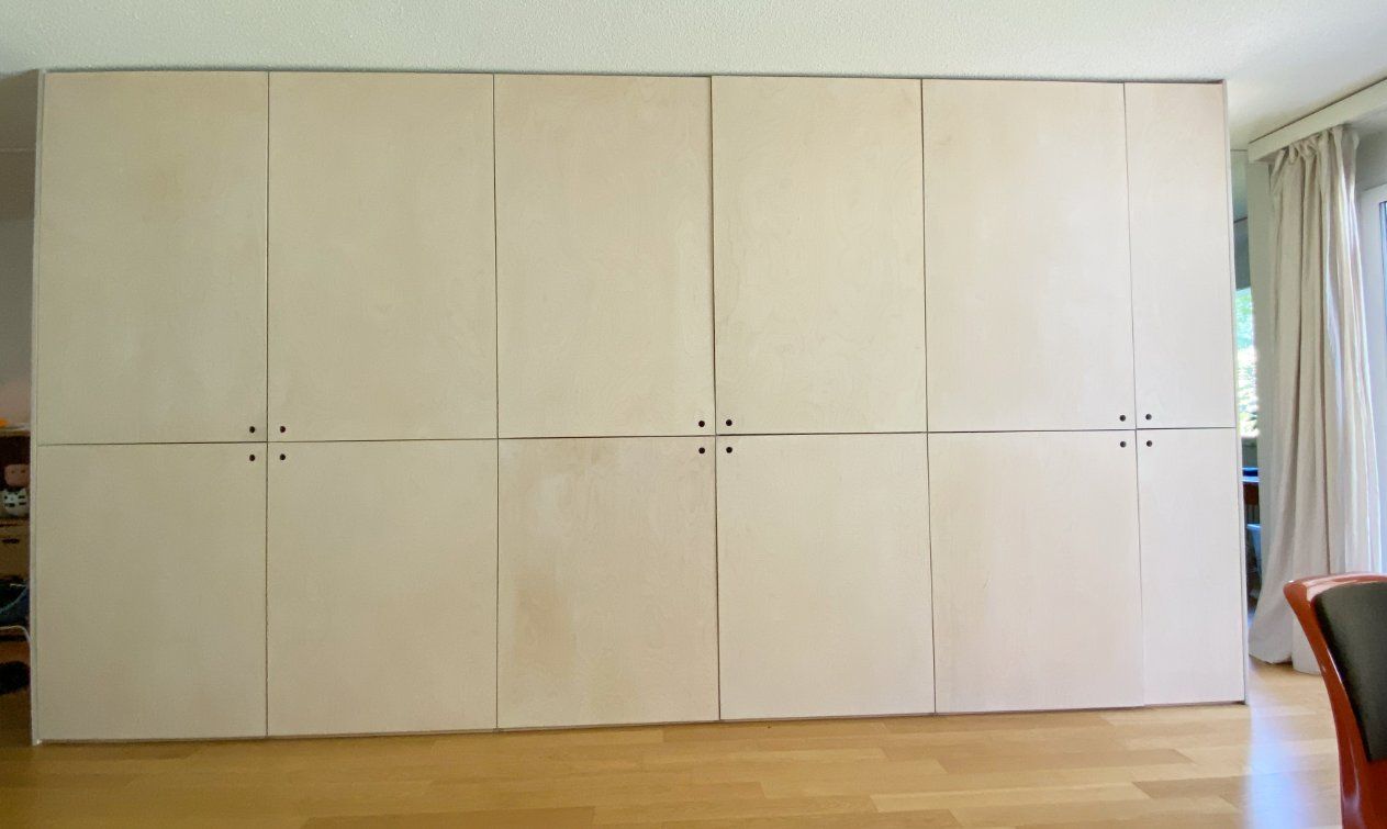 Armadi: Ikea Hack Einbauschrank im skandinavischen Stil aus Birke – Usato da Zürich venduto da anjuschke