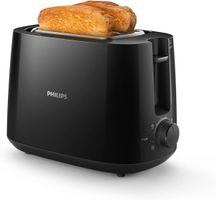 Philips Toaster 2 Schlitze Brötchenaufsatz Auftaufunktion