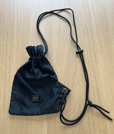 PORTER × B JIRUSHI / shoulder pouch, drawstring, Size S