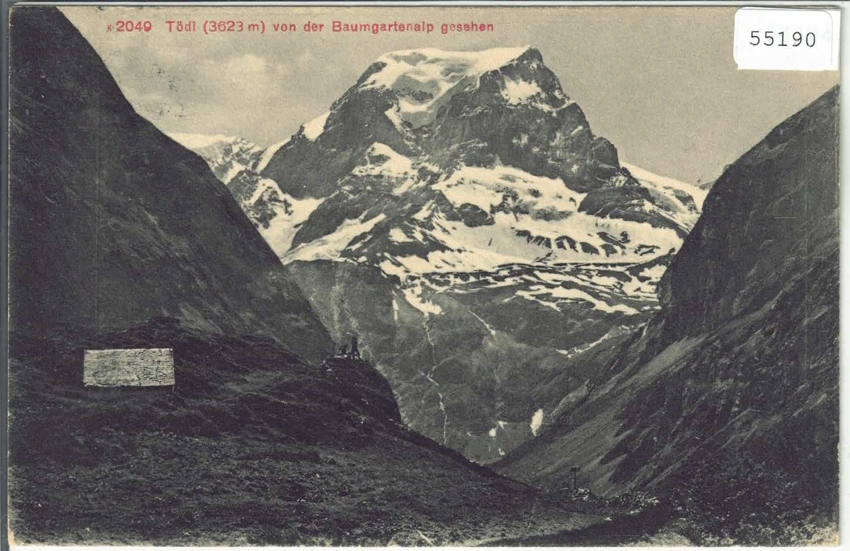 Cartoline postali: Tödi von der Baumgartenalp gesehen – Usato da Ettingen venduto da Kartenplanet