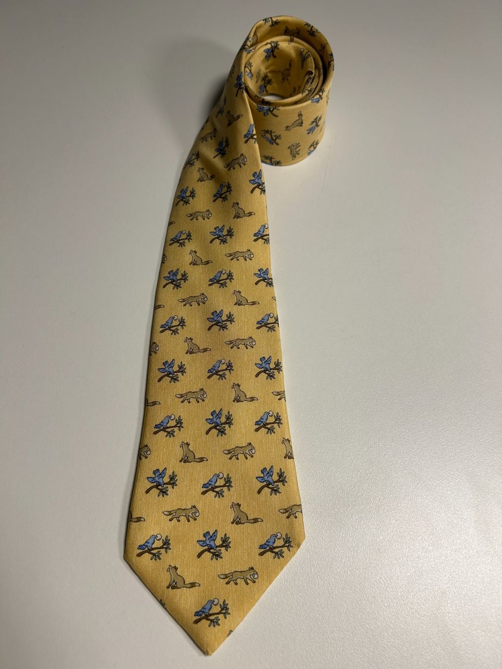 Hermès Krawatten: Hermès Vogel und Fuchs Krawatte – Neu (gemäss Beschreibung) aus Bern von kurtikobolt74 1