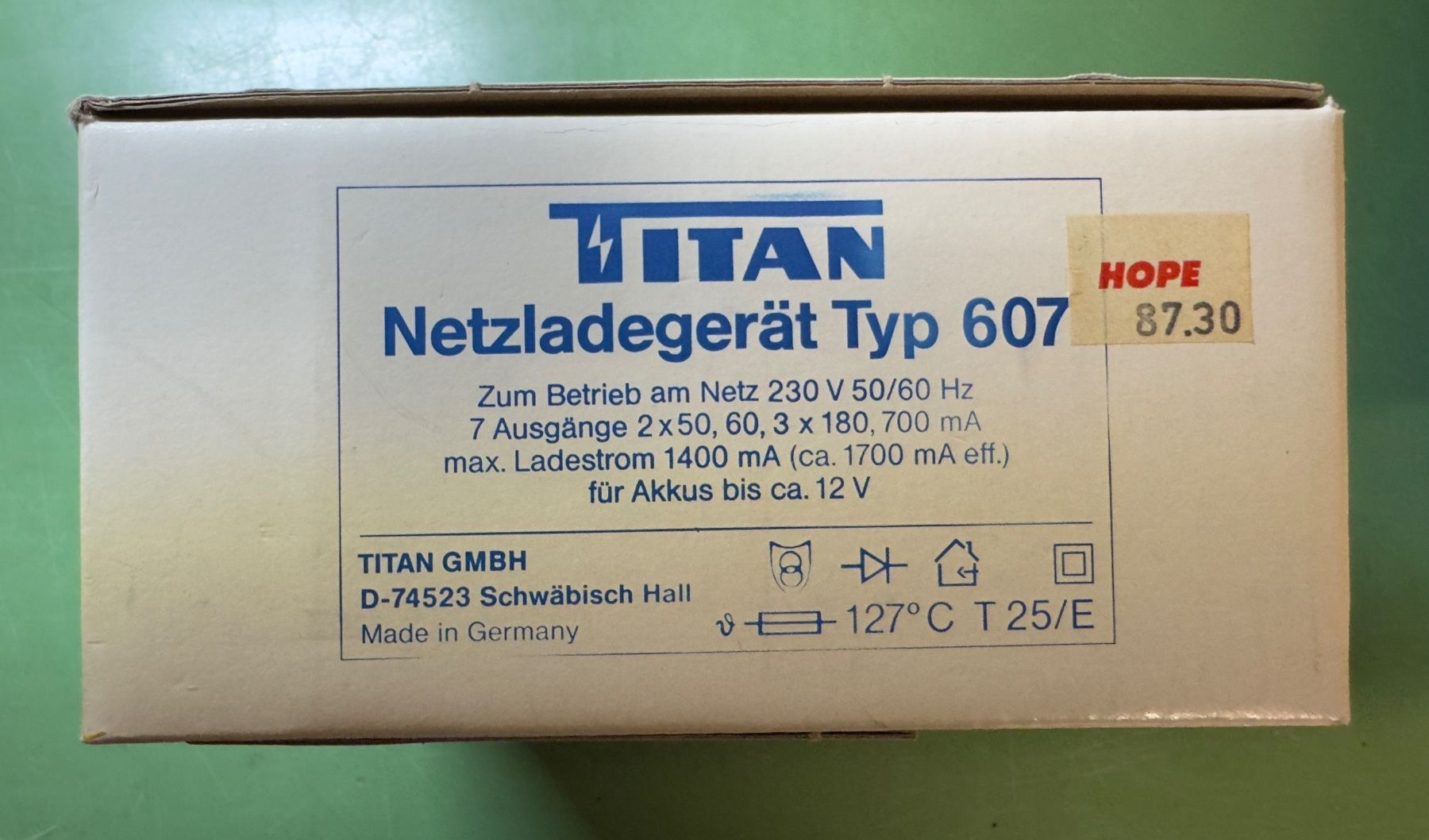Caricatori & Batterie: Netzladegerät Titan Typ 607 – Usato da Täuffelen venduto da test66 2