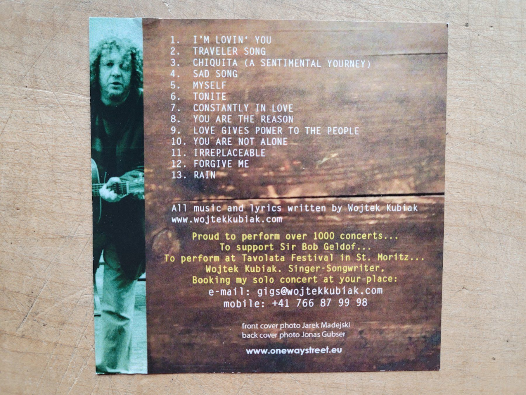 CD: CD Oneway Street - Wojtek Kubiak. Rar! – Usato da Zürich venduto da Engiadinabassa 5