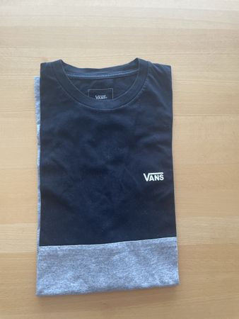 T-shirt Vans Colorblock Noir/Gris - Taille M