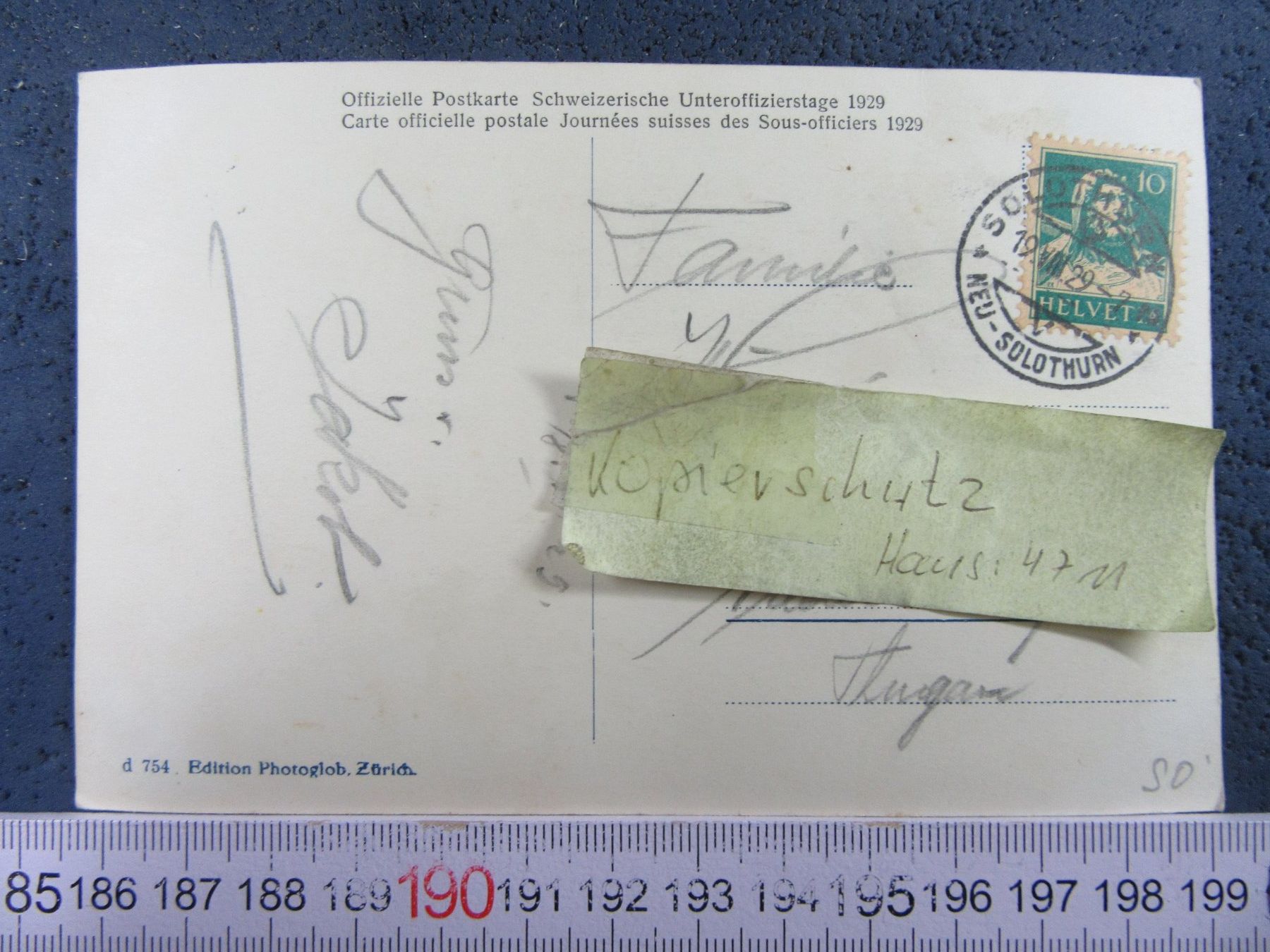 Cartoline postali: SOLOTHURN MIT WEISSENSTEIN SO AK PANOAMA 1929 – Usato da Ettingen venduto da Hausi4711 1