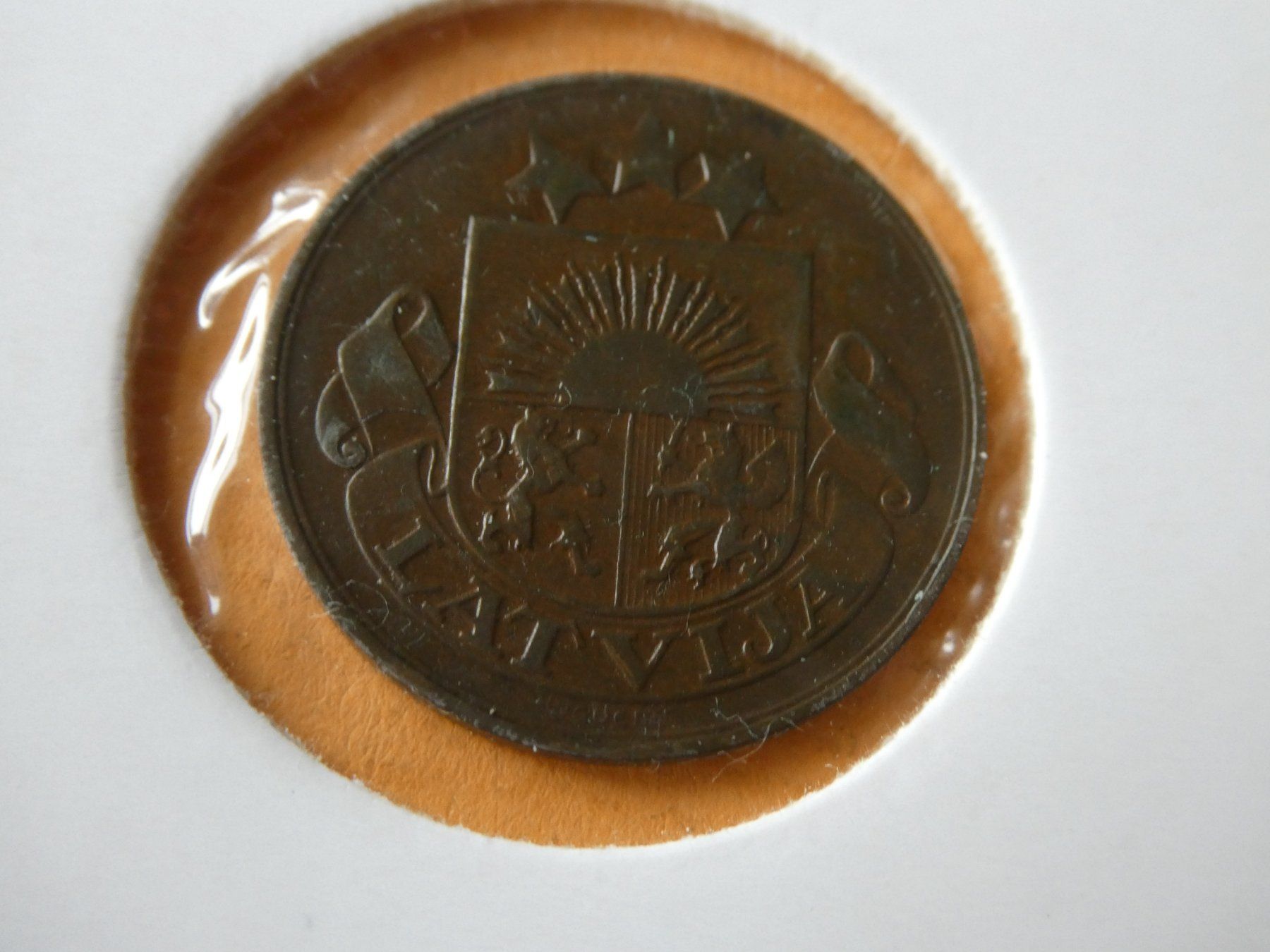 Tutti le monete: Lettland 1922, 5 Santini  unz – Usato da Hinterforst venduto da Rohusri 1