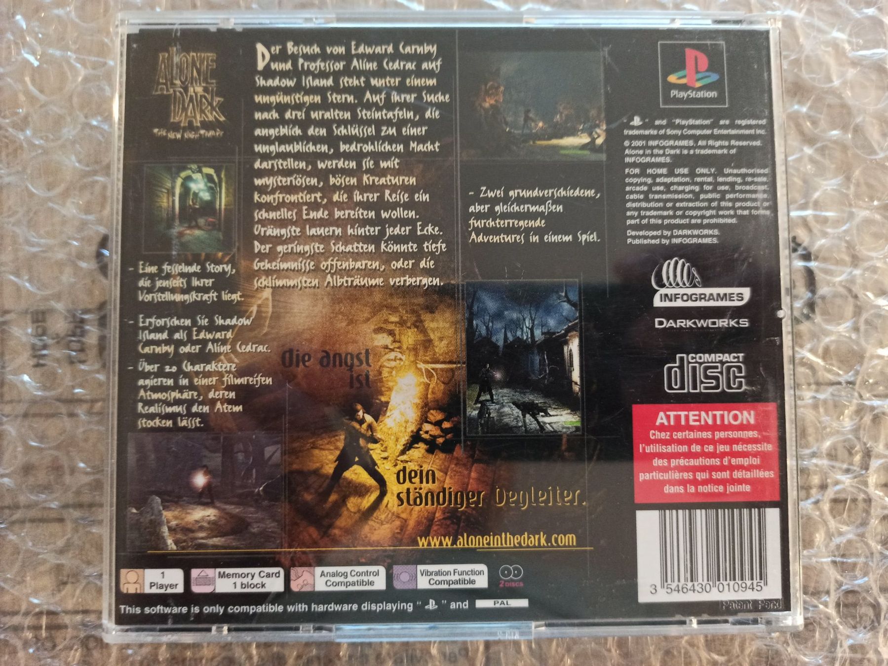 Giochi: Alone in the Dark - The New Nightmare  PS1 – Usato da Oberweningen venduto da mar_87mx 1