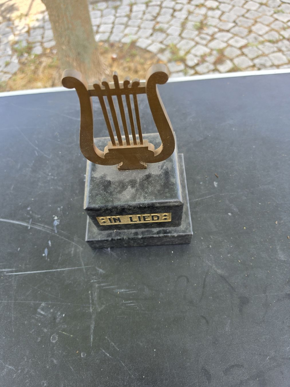 Sonstiges zum Sammeln & Seltenes: Trophäe Männerchor Goldach Harmonie und Leben Messing – Gebraucht aus Mettlen von elios0888 4