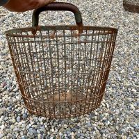 Vintage Drahtkorb, Erntekorb, Metallkorb mit Griff 🧺