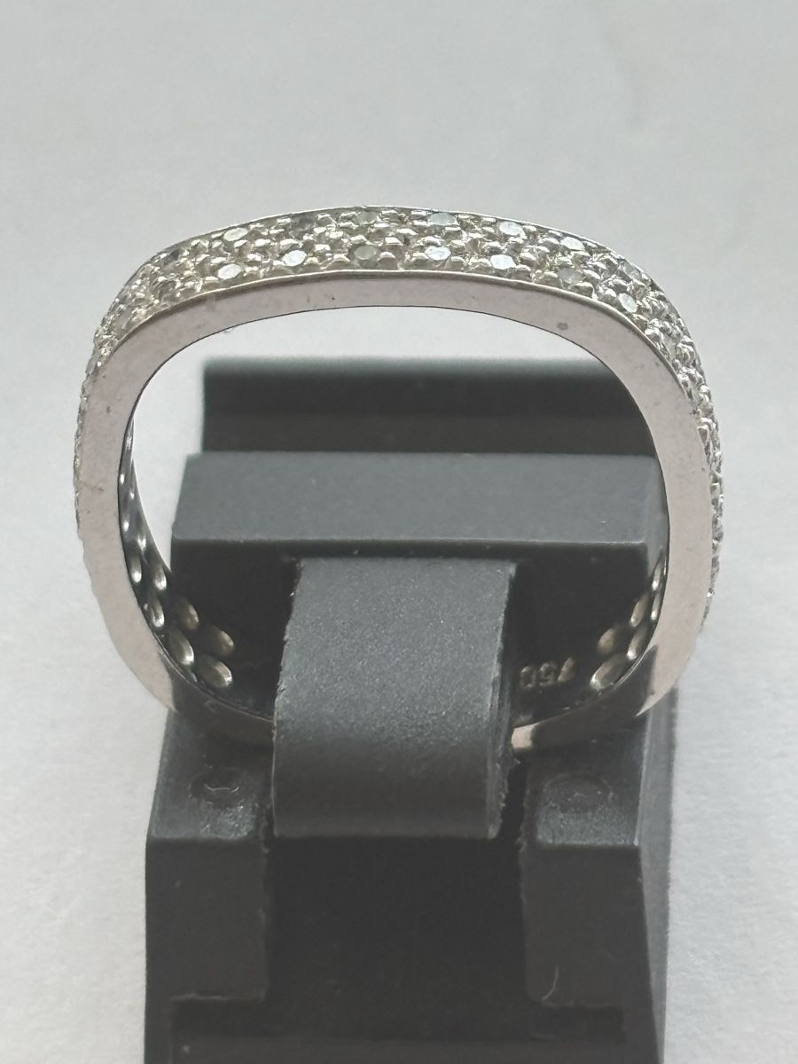 Anelli: Damenring, Weissgold 750 mit Diamanten – Usato da Langnau am Albis venduto da flusspflege