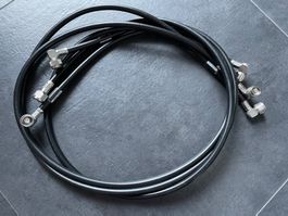 3x RG214 coax Kabel 50ohm mit N Stecker 1,4m wie neu