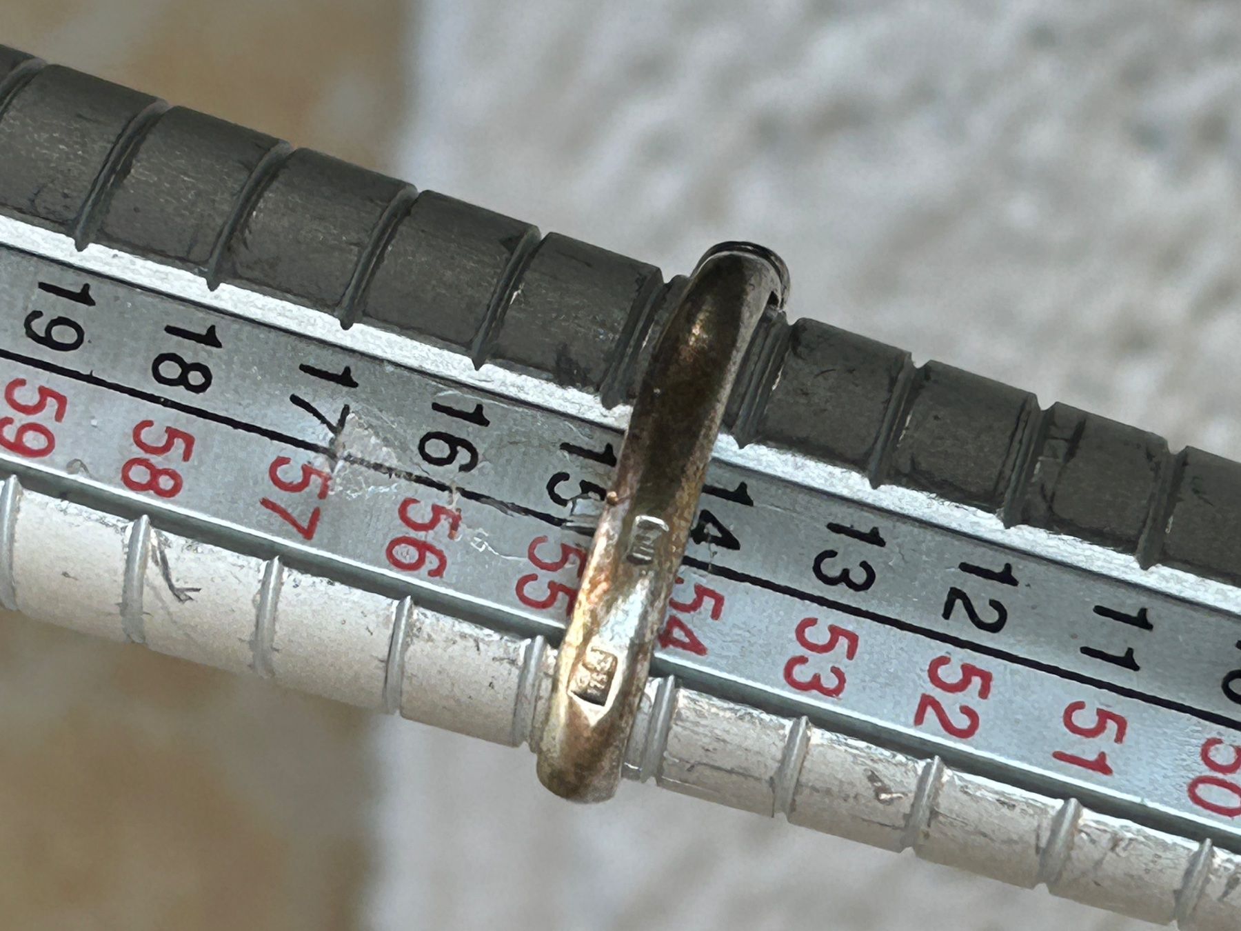Anelli: Vintage Silber Ring mit Hämatit Stein (54) – Usato da Laufen venduto da Bellebellezza 3