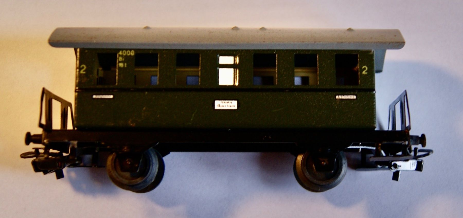 Märklin Modelleisenbahnen: 4 Wagons Marklin 4000.5, Bi 18t, 1958 – Gebraucht aus Morrens VD von alain50