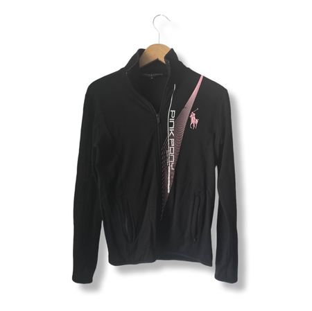 Veste sportive noire Pink Pony, taille M Ralph Lauren 