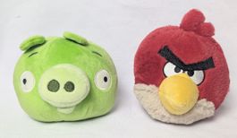 2er Set - Angry Birds - Stofftier - Plüsch Figur