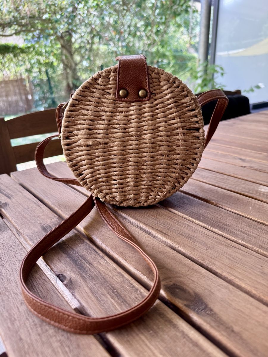 Borse da donna: Rattan Tasche rund  – Nuovo (secondo la descrizione) da Niederwangen BE venduto da Schatam 1