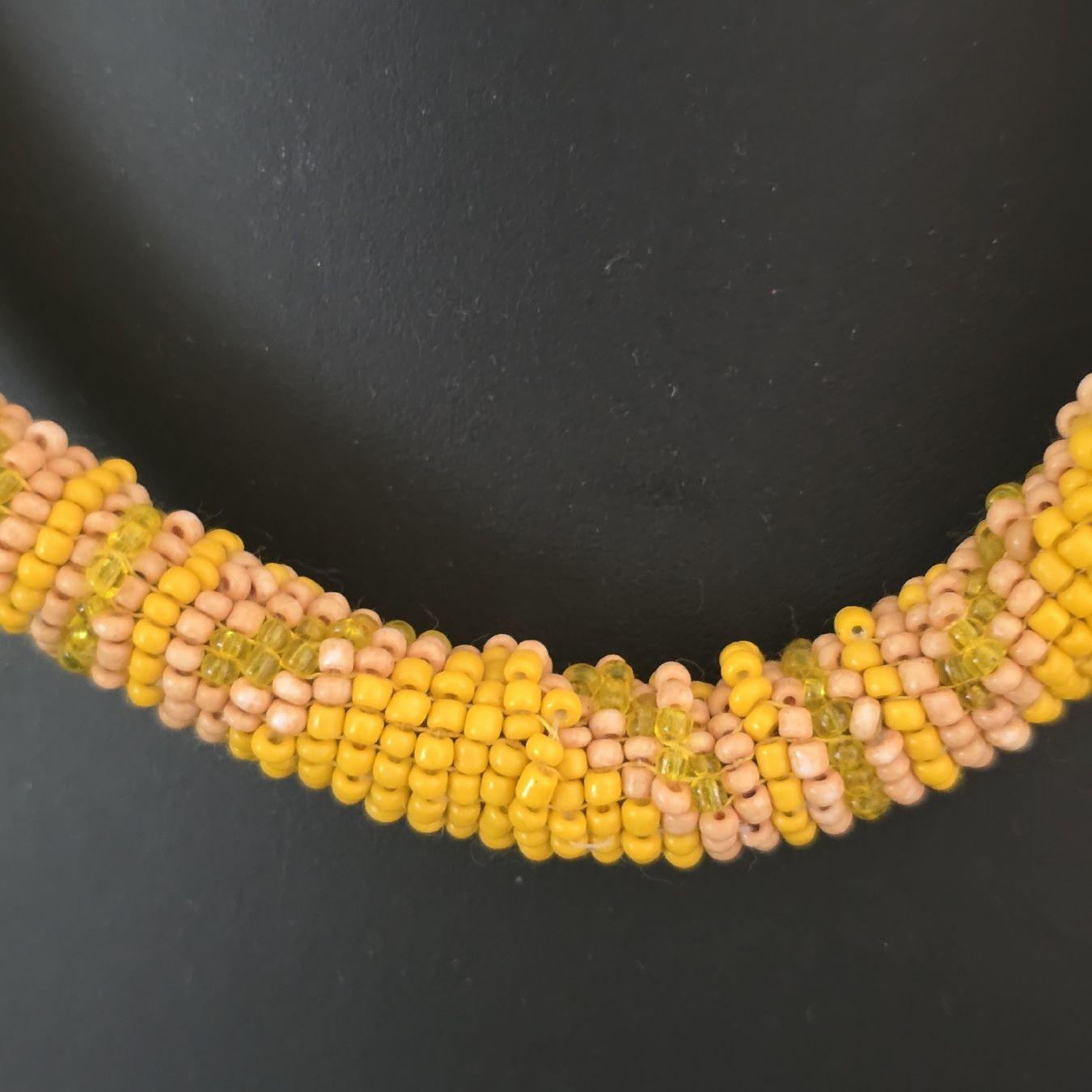 Catenine: Vintage  Kette Perlen  Gelb – Usato da Rheinsulz venduto da Gilea 2