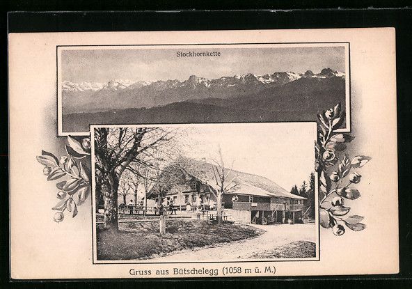Ansichtskarten: Bütschelegg, Gasthaus mit Garten, Stock – Gebraucht aus Berlin von bartko-reher