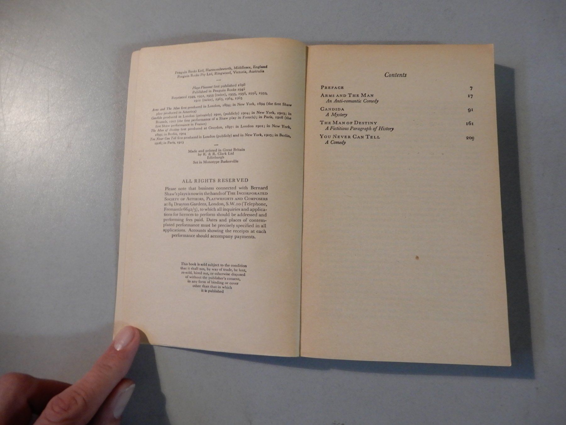 Libri: Bernard Shaw: Plays Pleasant, Penguin Plays – Usato da Erstfeld venduto da Mario_boe0 2