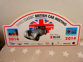 Schild Swiss Classic British Car Meeting 2014 Morges