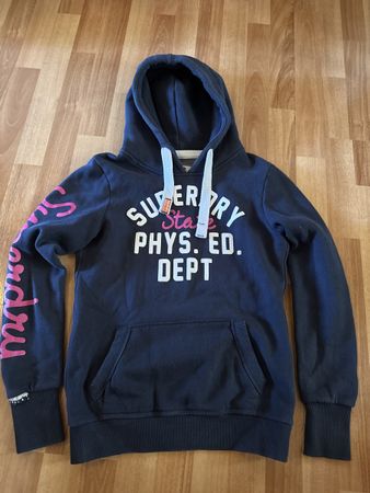 Superdry Hoodie, Grösse S dunkelblau einf. Brustweite 46cm