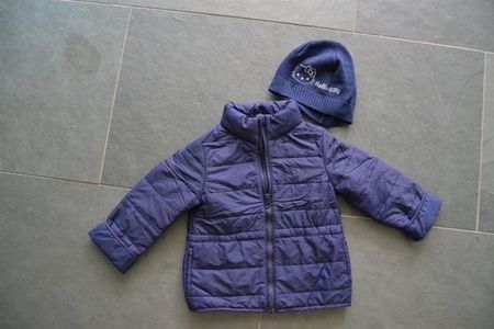 Jacke + Mutze Hello Kitty, Gr. 98, Blau
