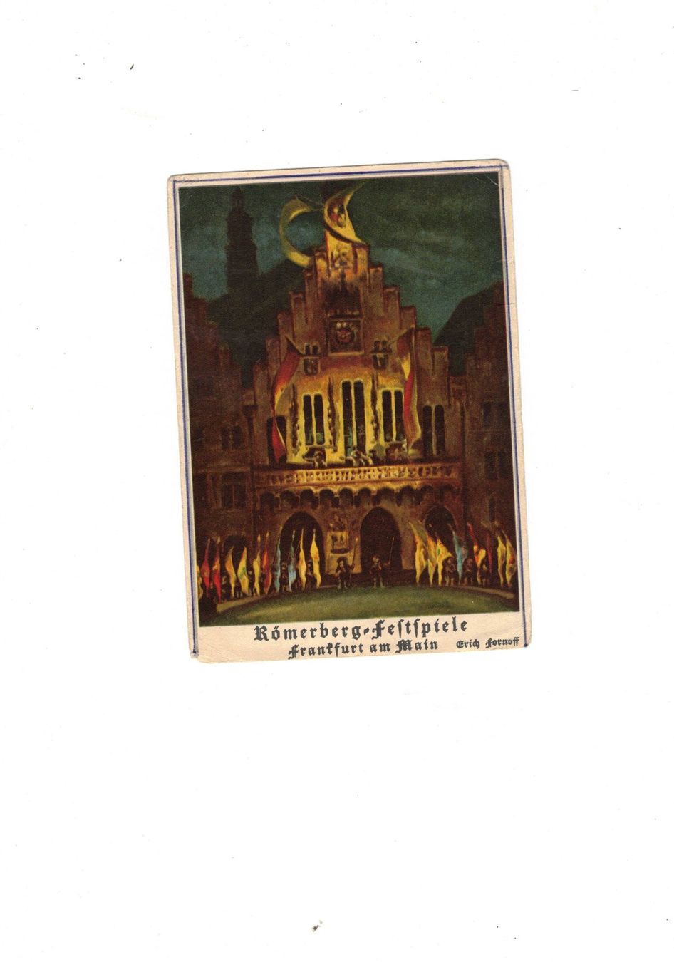 Cartoline postali: Frankfurt am Main Römerberg Festspiele Ansichtskarten – Usato da Widnau venduto da Seppl480