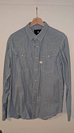 Langärmliges Hemd von G-Star Raw Hellblau L