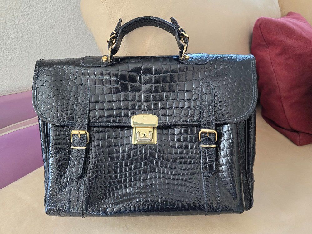 Koffer & Taschen: Salko Lederaktentasche / Serviette en cuir – Gebraucht aus Buchs ZH von Kornel01