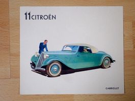 Citroen Traction 11 CV Cabriolet - Prospekt ca 1934 - D007
