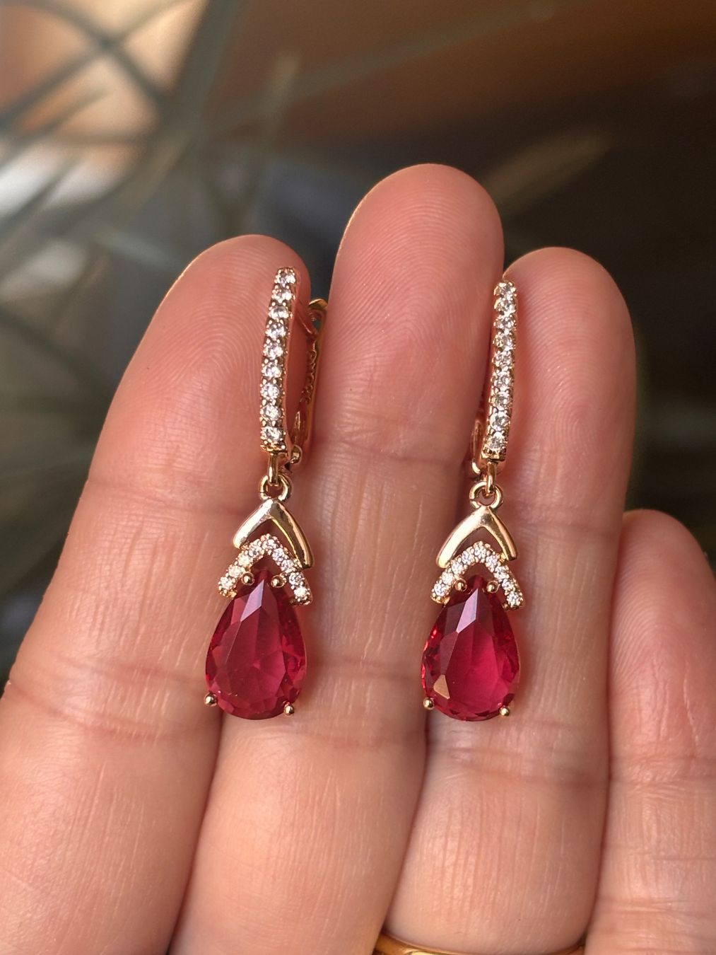 Ohrringe & -stecker: Boucles d'oreilles élégantes or & saphir – Neu (gemäss Beschreibung) aus Lausanne von mel2dreams 1