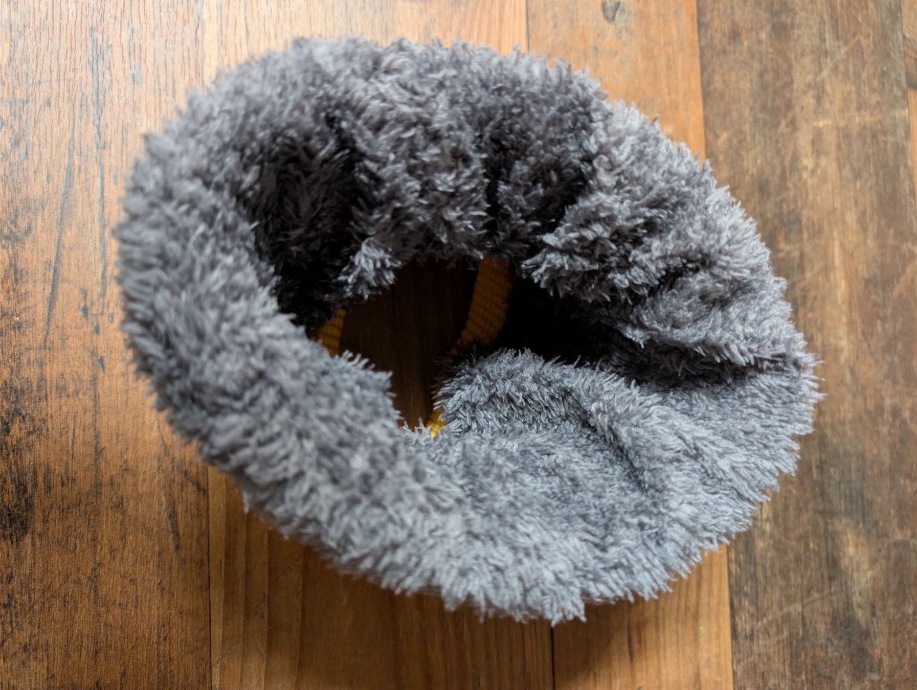 Foulard & Sciarpe: Winter Strickschlauch mit Fleecefutter, Gelb/Grau, Neu! – Usato da Neuenhof venduto da mlw_w98j