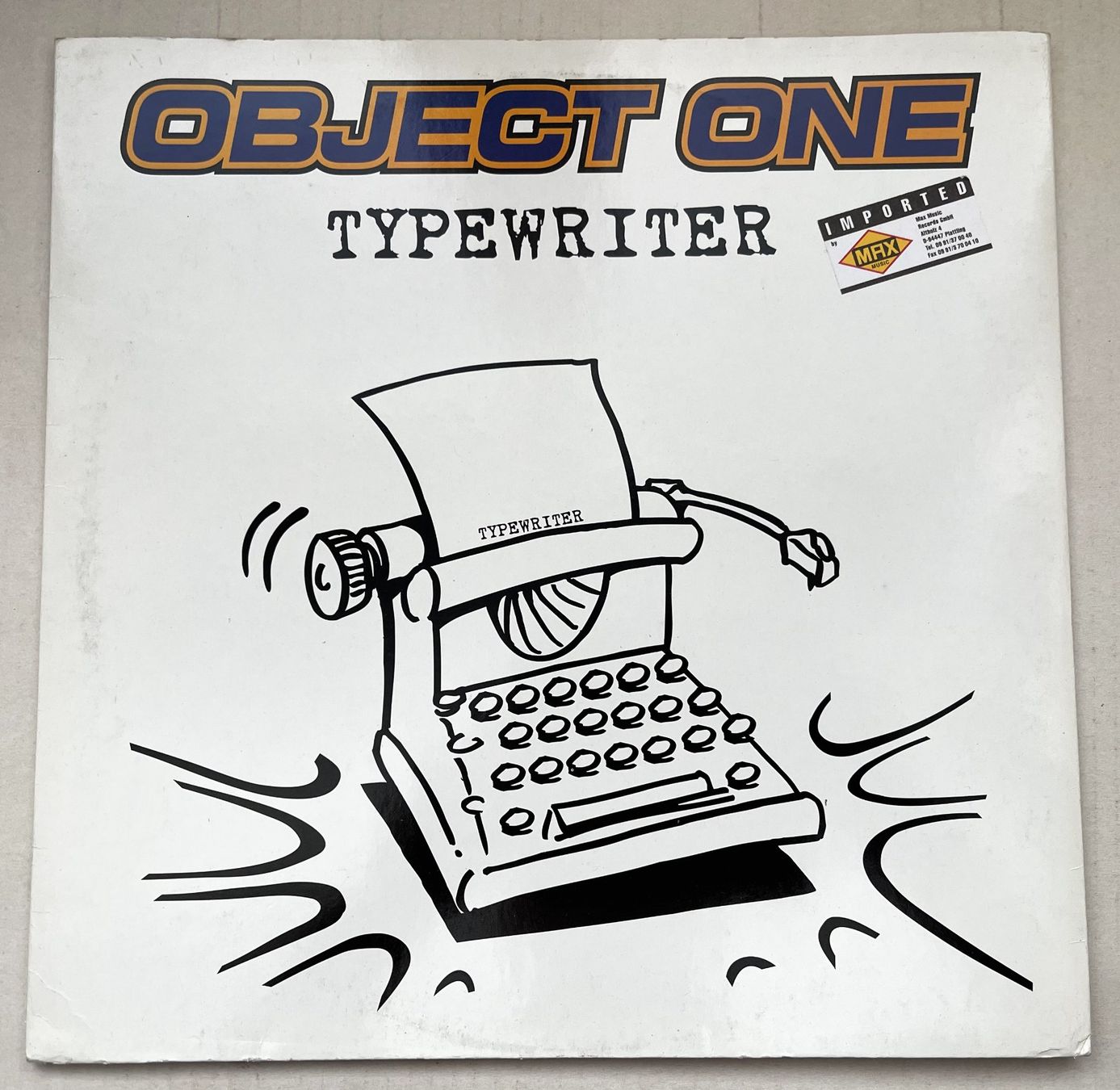 Schallplatten: Object One – Typewriter (1997, Vinyl) – Gebraucht aus Oftringen von Vucki