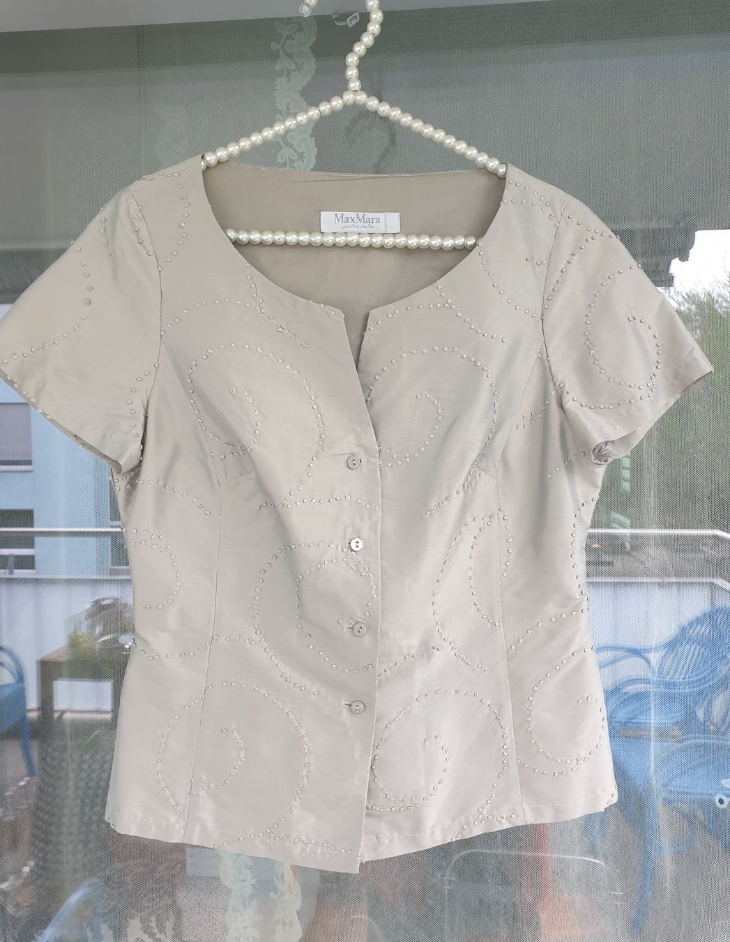 Max Mara Camicette: Seidenbluse MAX MARA, CH-Gr.36, 90 Fr.,NP 680 Fr. – Nuovo (secondo la descrizione) da Bülach venduto da reguskon